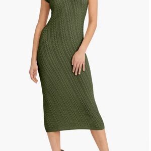 The Good Journey Ethan Sweater Dress Green Sz M NEW w/Tags